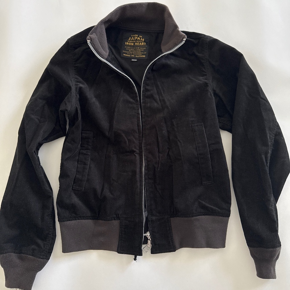 Iron Heart Black Corduroy Tank Jacket